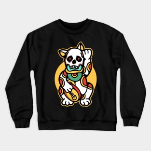 skull neko Crewneck Sweatshirt